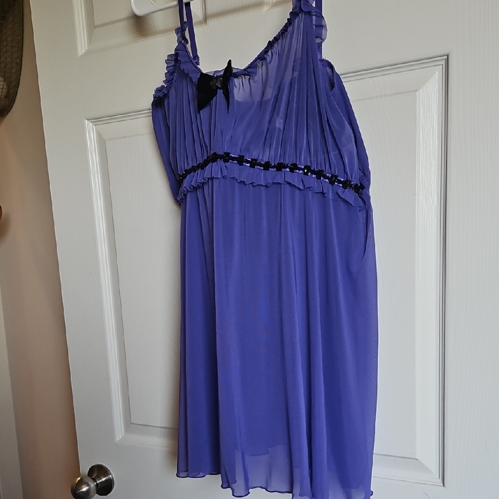 Frederick's of Hollywood Purple Babydoll 2x